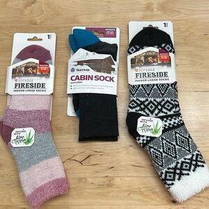 NWT CABIN AND FIRESIDE SOCKS - 3 Pairs